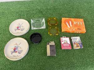 lot 27 image: Ashtrays, Lighter & Games