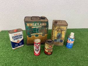 lot 50 image: Vintage Oil Cans
