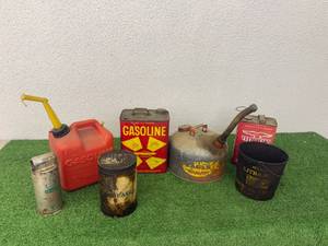 lot 51 image: Gas Cans & Grease Cans