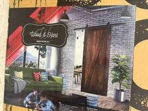 lot 82 image: New Wood & Hart Barn Door Kit