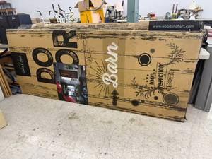 lot 83 image: New Wood & Hart Barn Door Kit