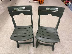 lot 112 image: Pair of Adams Quik-Fold Chairs