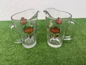 lot 128 image: 2 Glass Schmidt Beer Wildlife Pitchers