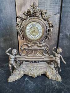 Unique Jeffam Cherib Angel Mantel or desk clock
