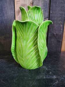 lot 8 image: Made in France Jean Roger  Lettuce Leafy Cookie Jar