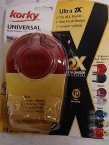 lot 1 image: Korky Universal Toilet Flapper Ultra 2X
