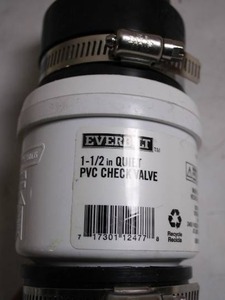 lot 11 image: 1-12 inch Quiet PVC Check Valve by Everbilt