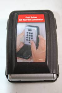 lot 23 image: Push Button Set-Your-Own Combination Lock Box