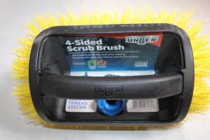 lot 24 image: Unger 4-Sided Scrub Brush with Lock-On Thread System