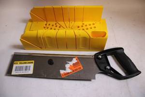 lot 29 image: Stanley Hand Saw with Plastic Miter Box Set