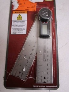 lot 35 image: Digital Angle Finder with Ruler - CR2032 Battery Included