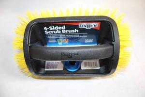 lot 47 image: Unger 4-Sided Scrub Brush with Lock-On Thread System