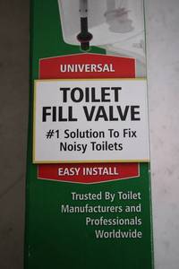 lot 48 image: Universal Toilet Fill Valve by Fluidmaster
