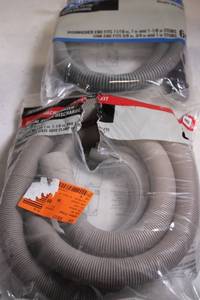 lot 56 image: Set of 2 Universal Fit Drain Hose Kits for Washing Machines and Dishwashers