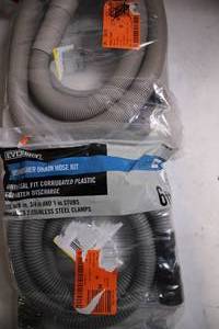 lot 84 image: Set of 2 Dishwasher Drain Hose Kits Corrugated Plastic