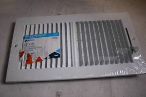 lot 107 image: EZ-Flo 12 x 6 WallCeiling Register Steel Construction