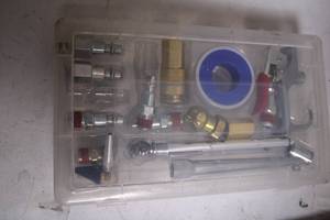lot 131 image: Comprehensive Air Compressor Accessory Kit in Plastic Case