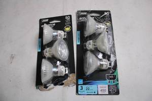 lot 168 image: Set of 6 Feit Electric Enhance LED Dimmable Bulbs, 50 Watt Replacement