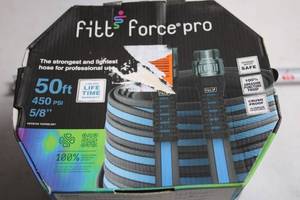 lot 177 image: Fitt Force Pro 50ft 450 PSI 58 Professional Garden Hose