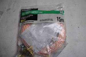 lot 192 image: Everbilt Copper Ice Maker Supply Line 15 ft