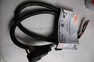 lot 201 image: HDX 6 ft 4-Prong Range Power Cord 50 Amp