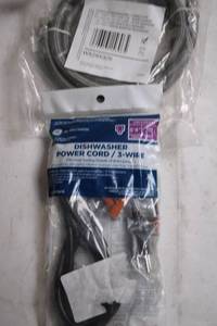 lot 204 image: Universal Dishwasher Power Cord and Connector Kit
