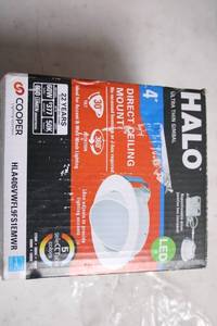 lot 205 image: Halo 4 Direct Ceiling Mount LED Downlight