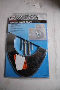 lot 207 image: Danco Remodel Cover Plate with Chrome Finish