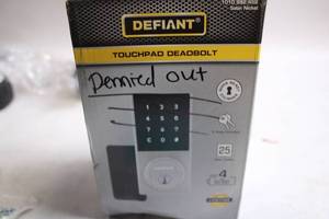lot 226 image: Defiant Satin Nickel Touchpad Deadbolt