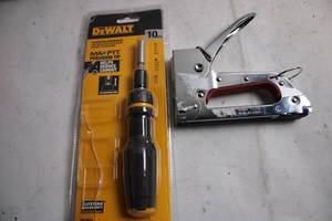 lot 232 image: DeWalt MAX FIT Screwdriver and Arrow Stapler Set