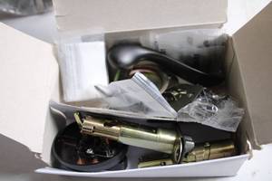 lot 239 image: New Door Lock Hardware Set with Installation Components