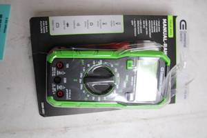 lot 284 image: Commercial Electric Manual-Ranging Multimeter with Probes
