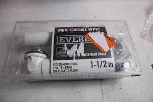 lot 292 image: Everbilt PVC Twist and Close Bath Drain Kit 1-12 in.