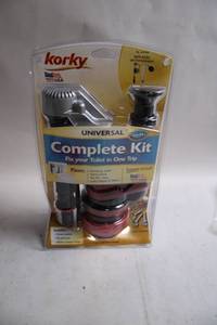 lot 327 image: Korky Universal Complete Toilet Repair Kit with QuietFILL Technology
