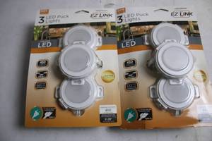 lot 344 image: Set of 6 EZLink LED Puck Lights