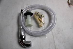 lot 354 image: Kitchen Pull-Out Spray Faucet Kit with Hose and Fittings