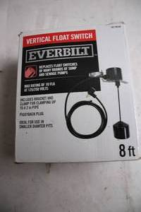 lot 355 image: Everbilt Vertical Float Switch for Sump and Sewage Pumps, 8 ft