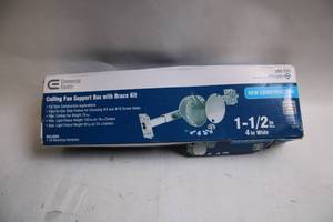lot 361 image: Commercial Electric Ceiling Fan Support Box with Brace Kit for New Construction