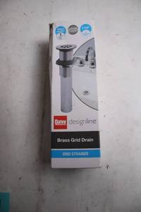 lot 363 image: Oatey Brass Grid Drain for Bathroom Sinks