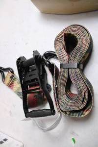 lot 398 image: Heavy Duty 2 x 10 Ratchet Straps with 10,000 lbs Load Capacity