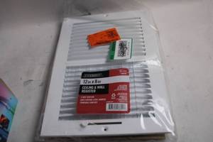 lot 426 image: Everbilt 12 x 8 White Ceiling & Wall Register