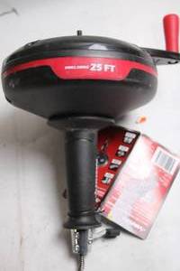 lot 444 image: 25 FT Drill Drive Plumbing Drain Auger