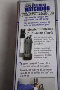 lot 479 image: Basement Watchdog Quick Connect Pipe for Sump Pumps