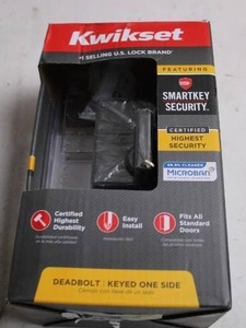 lot 483 image: Kwikset SmartKey Security Deadbolt Lock with Microban Technology