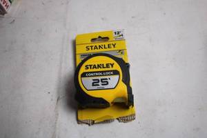 lot 495 image: Stanley 25-Foot Tape Measure with Control-Lock