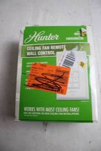 lot 352 image: Hunter Ceiling Fan Remote Wall Control