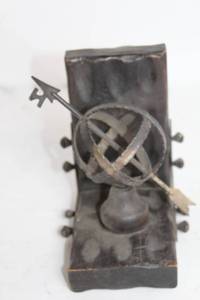 lot 41 image: Vintage Metal Armillary Sphere Bookend