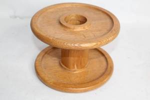 lot 52 image: Large Wooden Industrial Spool Reel - 7 Height and Diameter