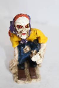 lot 56 image: Handcrafted Zombie Figurine Resin Sculpture