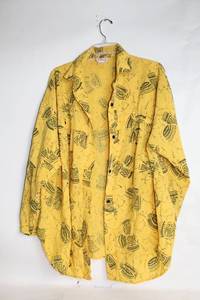 lot 71 image: American Directions Yellow Long Sleeve Shirt with Tribal Print